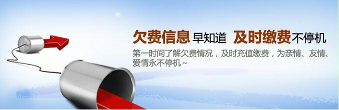 欠费信息早知道 及时缴费不停机